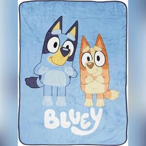 NWT Jay Franco Push Throw Blanket, 46" x 60" Bluey